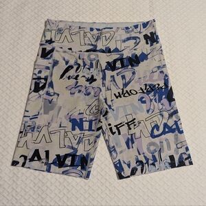 Calvin Klein Athletic Bike Shorts High Rise Women's Size XL Activewear.